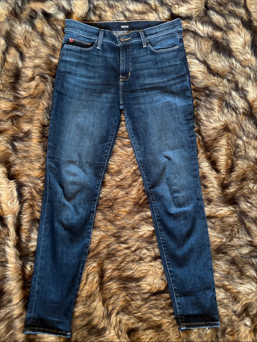 Hudson Jeans Women's Skinny Jeans in Dark Blue Wash Size 29
